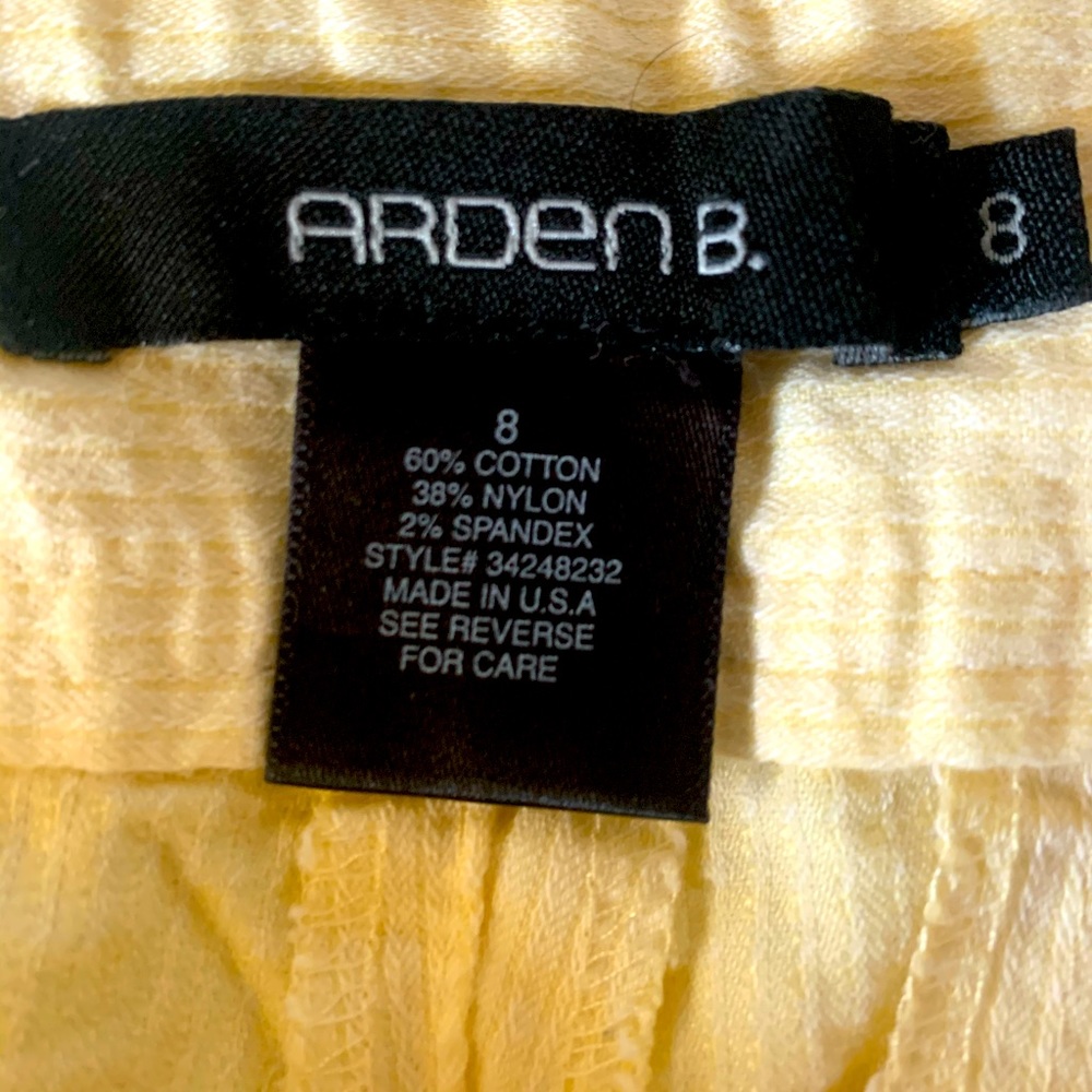 Arden B straw colored stretch boot cut jeans